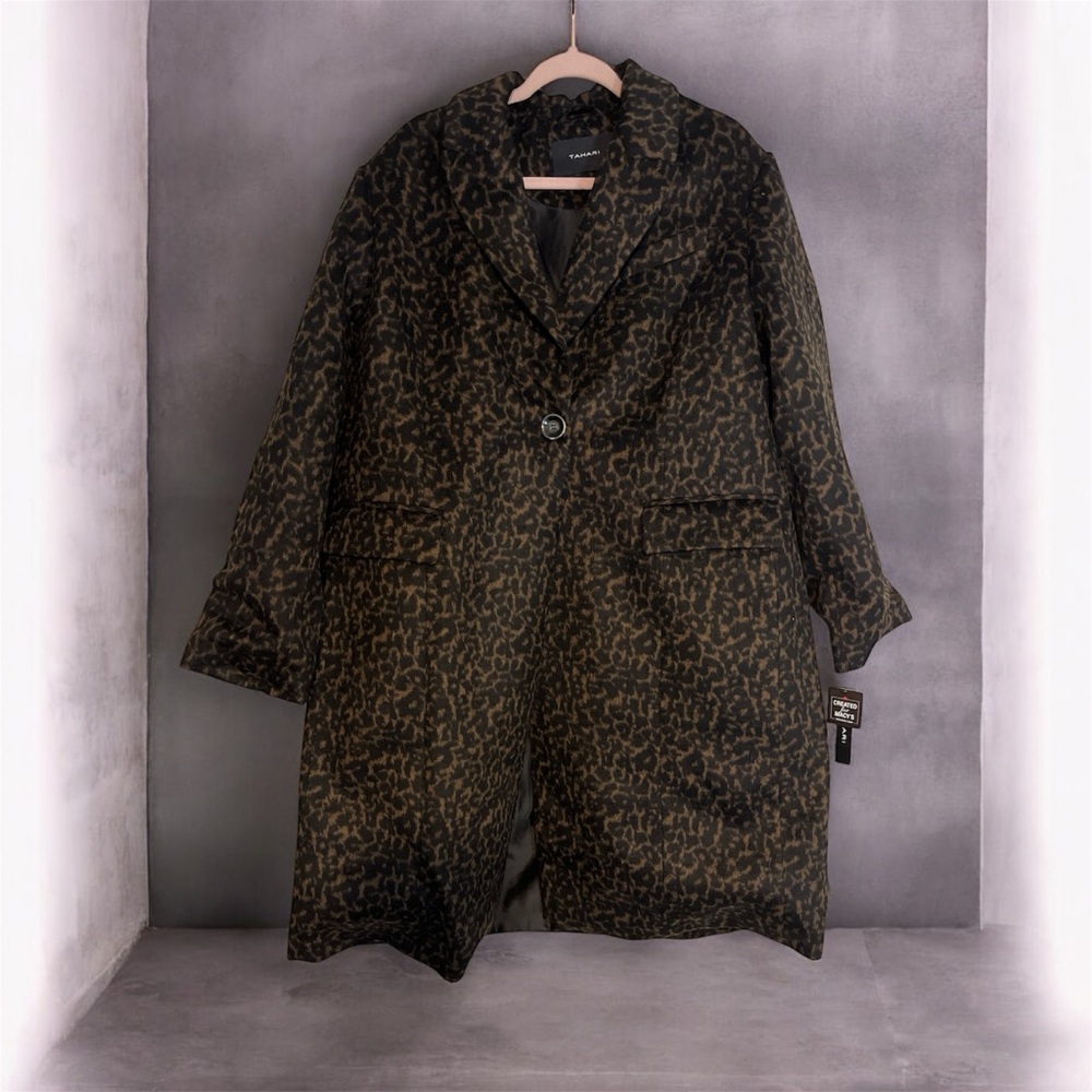 Tahari Animal Print Jacket